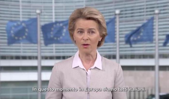 Ursula von der Leyen: “Siamo tutti italiani”