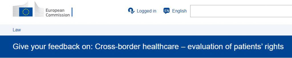 Sanità transfrontaliera e Commissione Europea: coinvolti anche i cittadini europei!